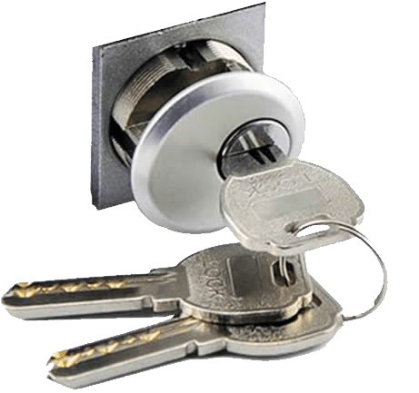 Locker Cylinder with three keys