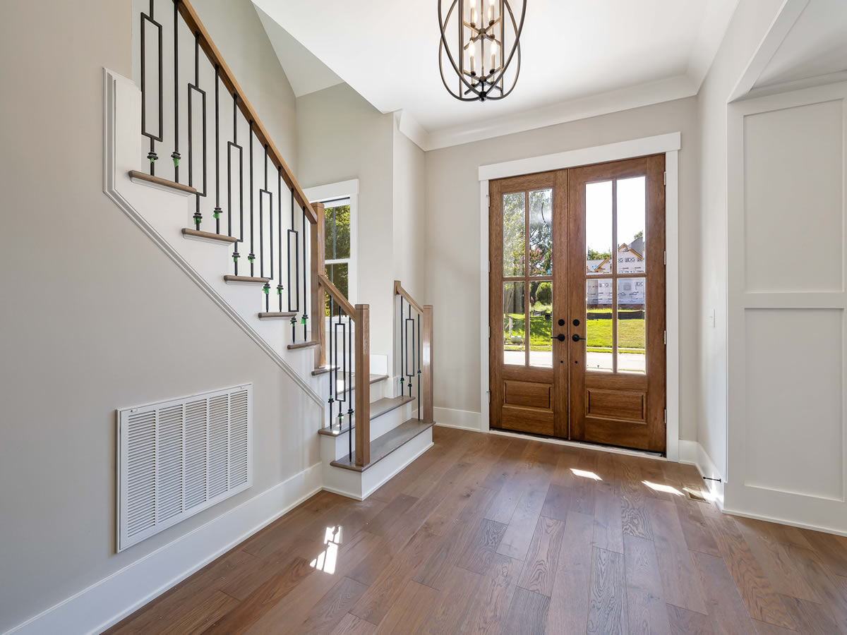 double glassed doors